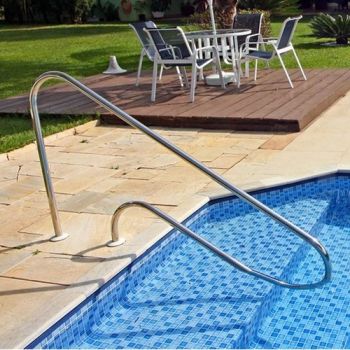 Corrimão Ilha Bela P/ Escada C/ Chumbador Alúminio - Sodramar