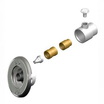 Dispositivo de Hidromassagem ABS/Inox Pratic  P/ Piscinas de Alvenaria (Tubo de 50mm)