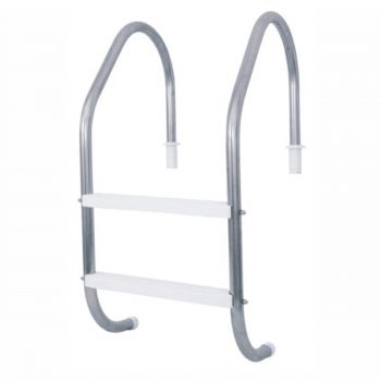 Escada Para Piscina em Aço Inox Albacete - Degraus em Polipropileno