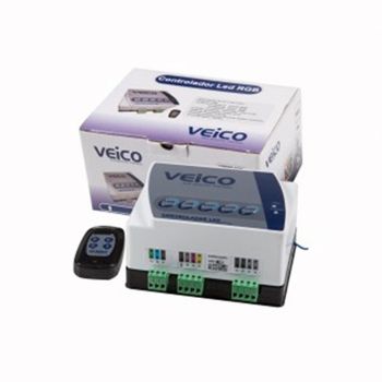 Painel Controlador LED 6 RGB + Auxiliares C/ Controle Remoto - Fluidra