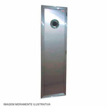 Porta Sauna Aço Inox 57x190 - Albacete
