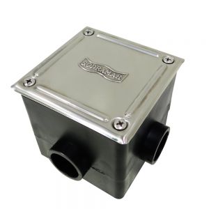 Caixa De Passagem Sodramar Plástica Tampa Inox